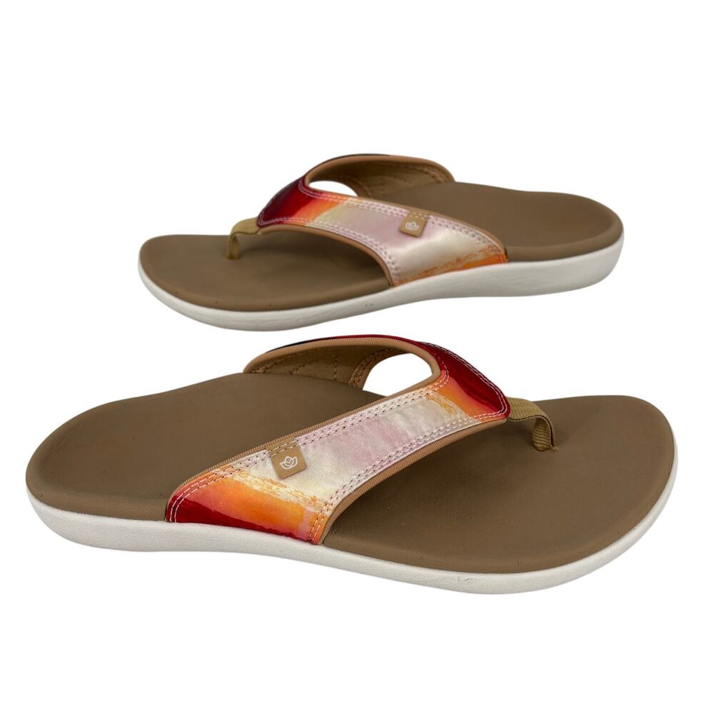 Spenco Yumi Monet Thong Sandals Womens Size 10 Orthotic‎ Comfort Arch Support